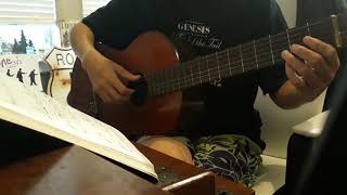 Genesis Songs Tutorial on Classical Guitar: Mad Man Moon