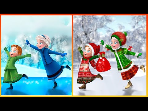 Frozen: Baby Elsa Anna Glow Up In Christmas Noel - Frozen Elsa Anna Transformation