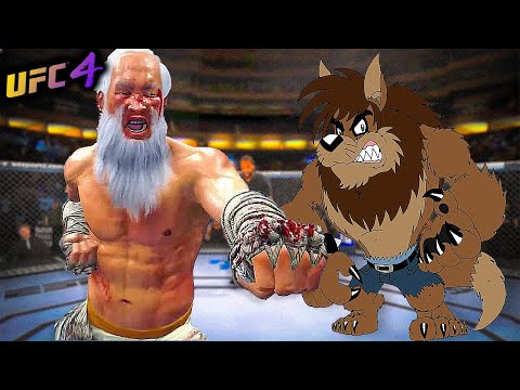 Old Bruce Lee vs. Werewolf Killer (EA sports UFC 4)
