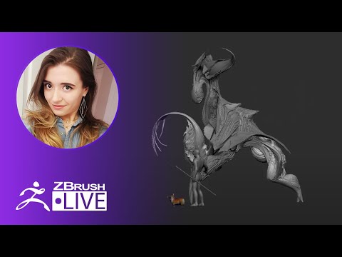 Concept 3D Creatures in ZBrush #withme - Ashley A. Adams "A_Cubed" - ZBrush 2020