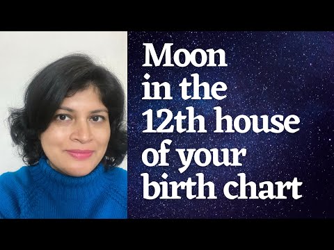 Moon in the 12th house of your birth chart