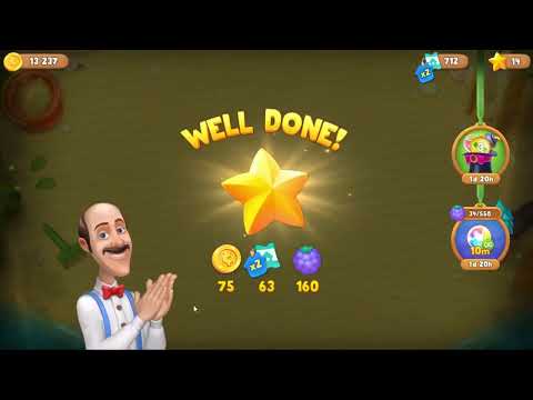 Gardenscapes gameplay #1072 to #1074