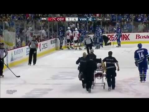 Paul Byron Hit on Daniel Sedin 4/13/14