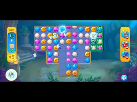 Fishdom Easy Level 11472 (with full seashell) @choraelmin