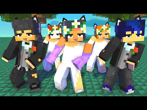 SIMPLE DIMPLE WEDDING COUPLE DANCE FIRST MEET | APHMAU, AARON, KC, EIN, KIM - MINECRAFT ANIMATION