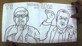 ABC Politikus Malaysia colouring book