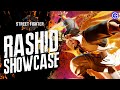 Street Fighter 6 Rashid Showcase SF6 Rashid Animations Combos Victory Pose More