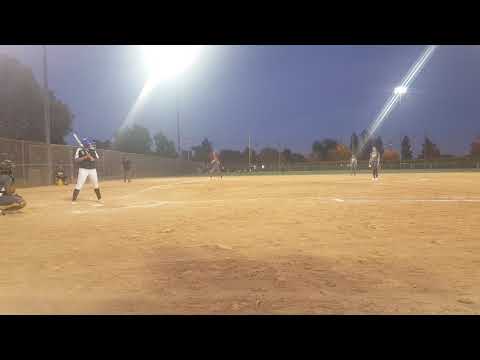 Triple Gizzle's field base hit, 14U Norco Girls Softball. Chino Hills Tournament