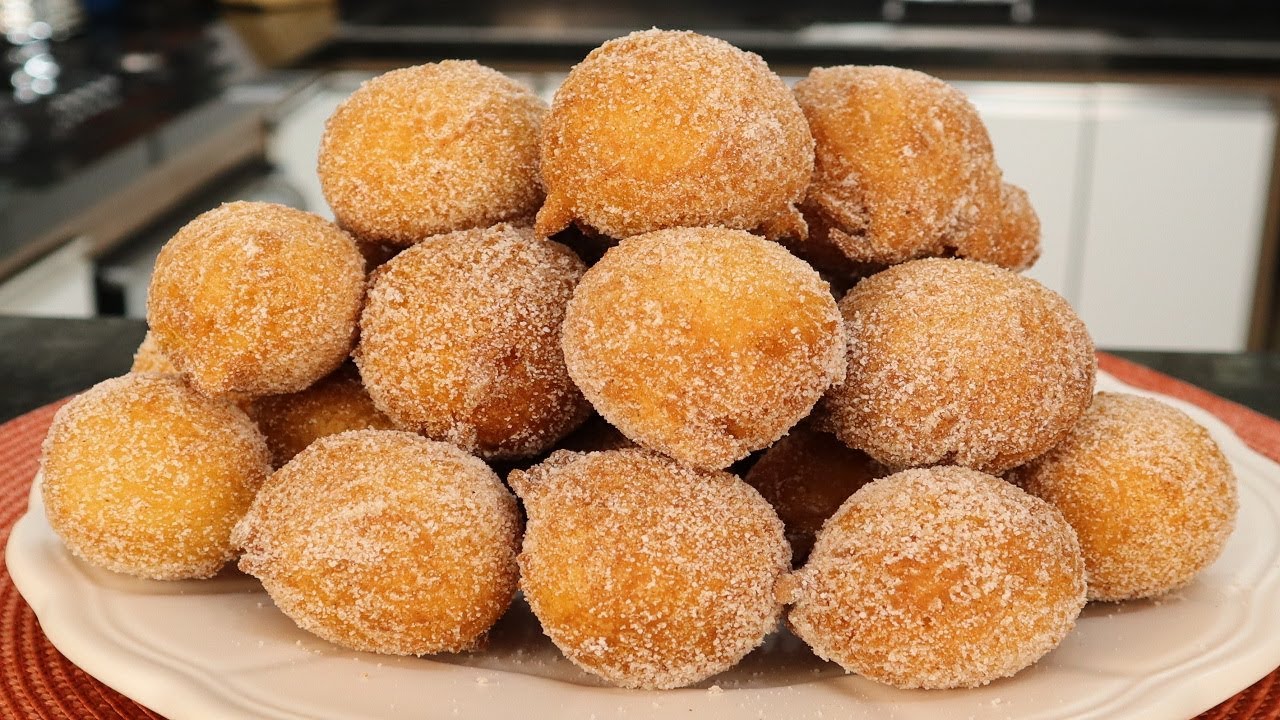 NÃO FAÇA BOLINHO DE CHUVA ANTES DE VER ESSA RECEITA I BOLINHO PERFEITO