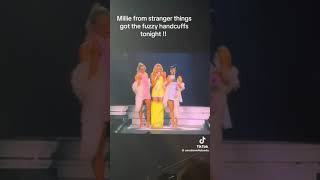 Millie Bobby Brown arrested at the Sabrina Carpenter Concert #milliebobbybrown #sabrinacarpenter