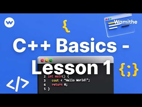 C++ course for beginners | main code and cout