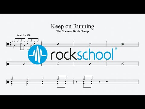 Keep on Running - The Spencer Davis Group, Rockschool 2024 Drums Grade 2