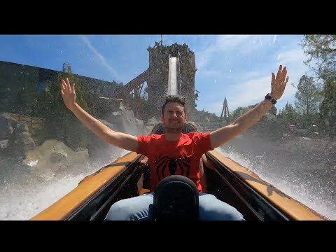 Onride: 'Expedition zork' 💦 (Reverse ridercam) 4K/POV 2023 - Toverland