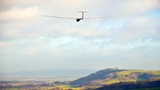 preview picture of video 'Southdowns Rock! Ridge running with Slingsby Dart 17WR'