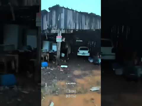 Galpão de vacas é totalmente destruído após chuvas no RS