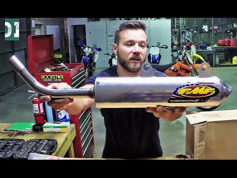 How to install FMF Turbine Core 2 silencer - KTM 250 SX
