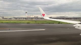那覇空港からセントレアに着陸【JTA】