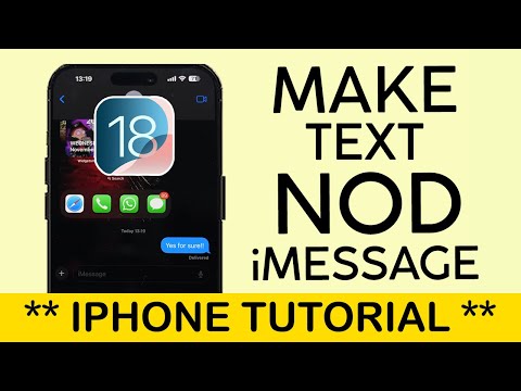 How to Make Your Text Nod in iMessage on iPhone iOS 18 | Make TEXT Move Up and Down 2024