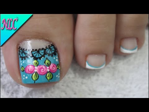 DISEÑO DE UÑAS PARA PIES MANDALAS Y ROSAS PARA PIES – MANDALAS NAIL ART – ROSES NAIL ART – NLC