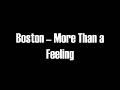 Boston More Than A Feeling Lyrics