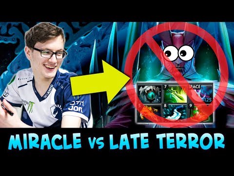 Miracle vs 6-slotted LATE Terrorblade — CANCER Tinker counter