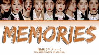 NiziU (ニジュー) - MEMORIES Lyrics (English Translation) (Color Coded Lyrics)