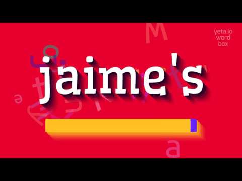 How to say "jaime's"! (High Quality Voices)