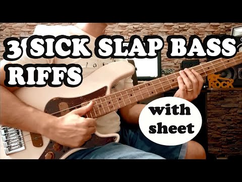 SLAP BASS LESSON /// Learn 3 Amazing Slap Bass Riffs