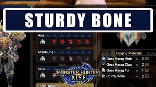 Monster Hunter Rise Sturdy Bone location - MHR Sturdy Bone farming