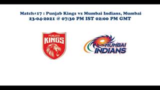 Indian Premier League 2021: Mumbai Indians vs Punjab Kings, Match#17 by Sports Astro