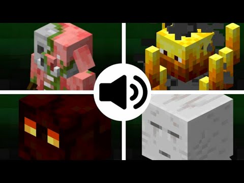 Amigazo - All mob sounds (zombified piglin, glow, magma cube and ghast) #minecraft