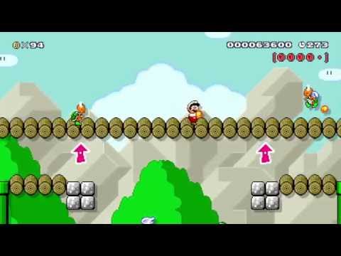 パタパタの たに　KoopaParatroopa Valley by カエデ - SUPER MARIO MAKER - No Commentary