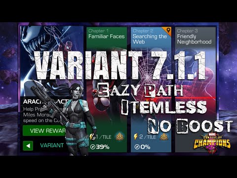 First Try VARIANT 7.1.1 Using DOMINO | Easy Path - Itemless & No Boost | Marvel Contest Of Champions