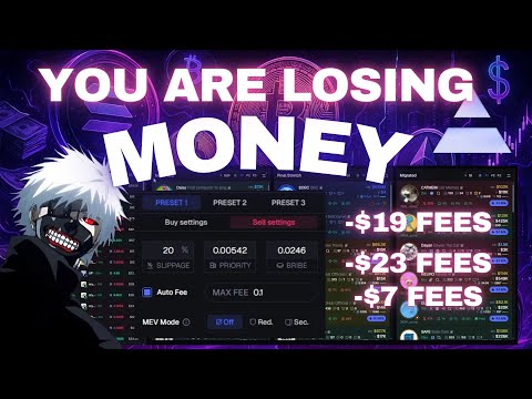 Why YOU Are Losing Money Trading Meme Coins (AXIOM Fee Settings)