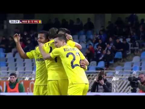 Gol gerard real sociedad  2-2 villareal(0-1)