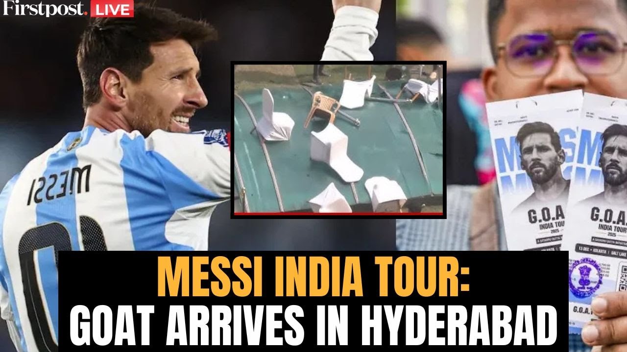 Messi in India LIVE: Messi Arrives in Hyderabad After Kolkata Chaos |Lionel Messi GOAT Tour of India