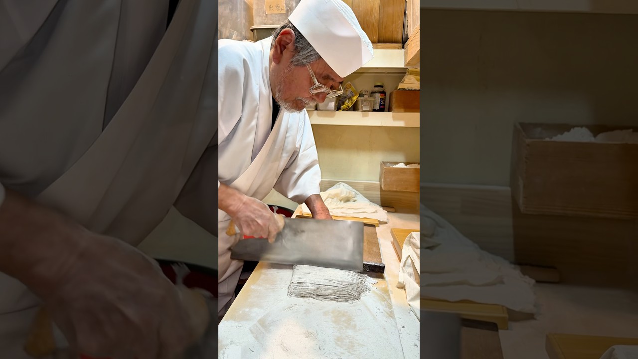 【この道50年！伝説の職人が打つ在来種を使った希少な蕎麦🥢】#japanfood
