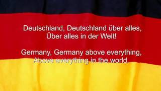 &#39;Das Deutschlandlied&#39;   Germany National Anthem German &amp; English lyrics