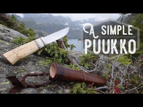 Making a simple Puukko with Saami style carvings