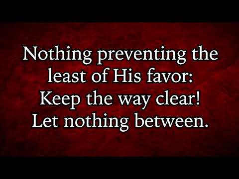 Nothing Between My Soul and the Saviour