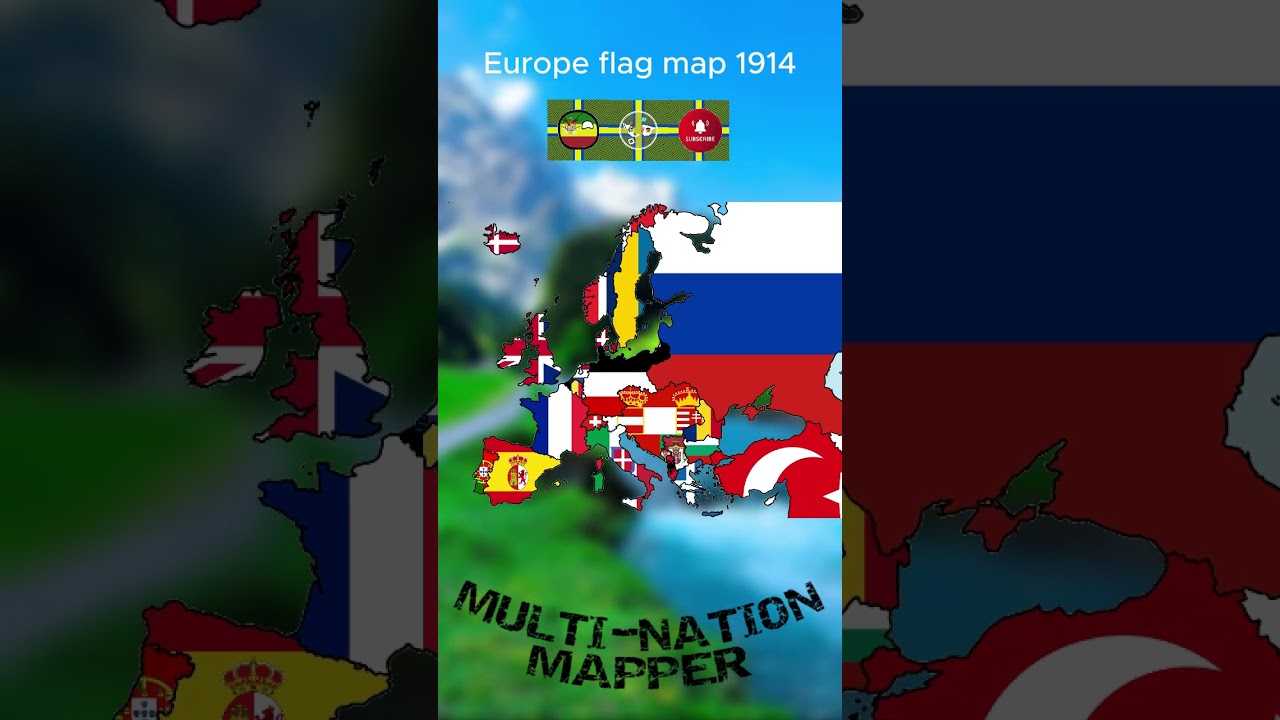Flag map 1914