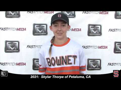 2021 Skylar Thorpe Committed University of Jamestown, Catcher Softball Skills Video
