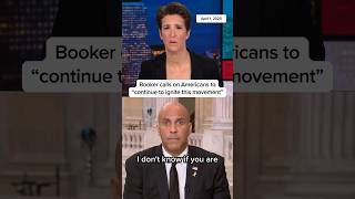 Booker calls on Americans to “continue to ignite this movement”