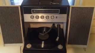 Vintage Truetone flip down record player....and Ernest Tubb &quot;The Yellow Rose of Texas&quot;