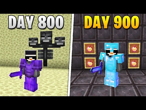 SB737 - I Survived 900 Days in HARDCORE Minecraft...