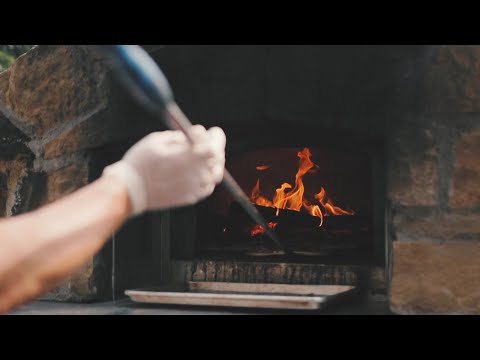 Our chef bought us a wood fire oven