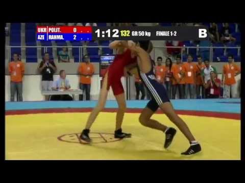 Finale 1-2 Greco-Roman 50 Kg (UKR) Artur POLITAIEV vs (AZE) Mikail RAHMANOV