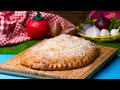 Game Day Garlic Bread BBQ Chicken Calzone Recipe