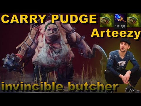 Arteezy - Pudge Carry - Invincible butcher
