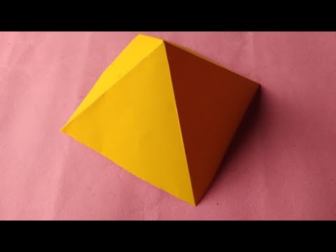 Easy.....pyramid making in 5 steps with paper at home